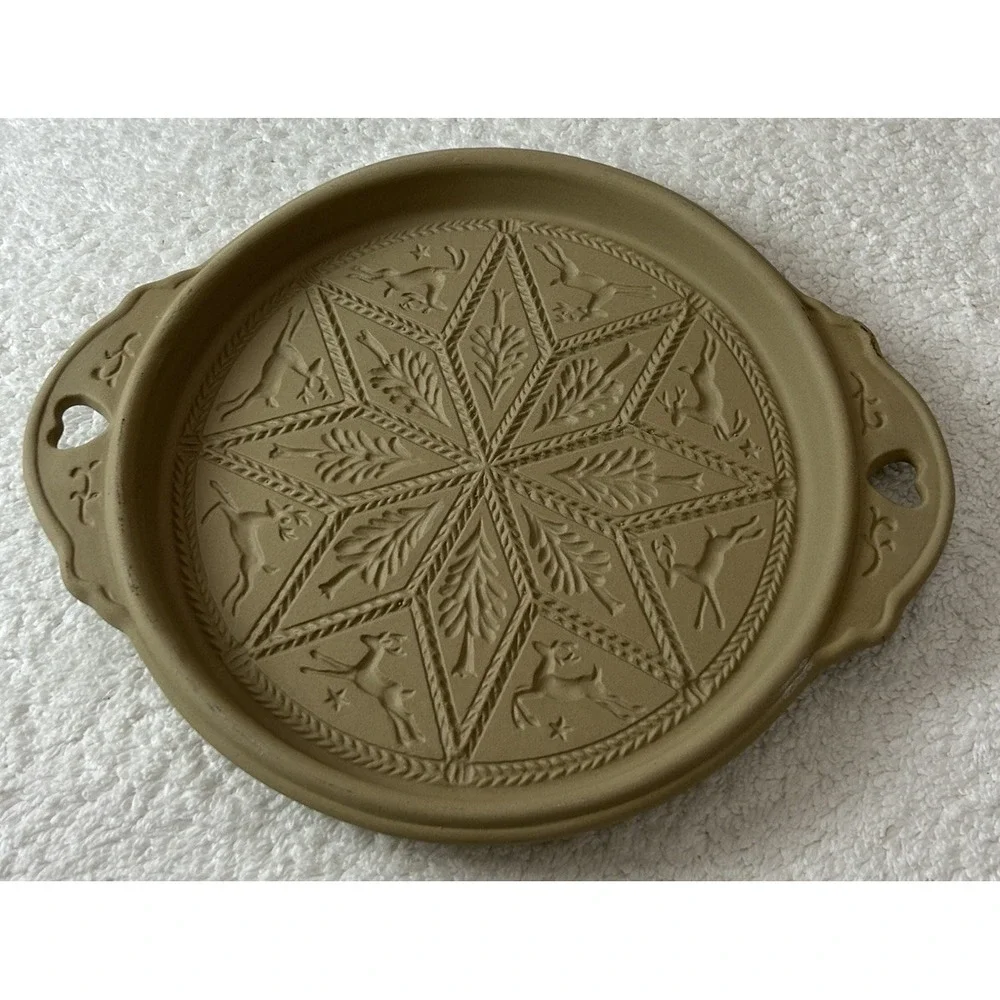 Vtg Brown Bag Cookie Art Shortbread Mold 9